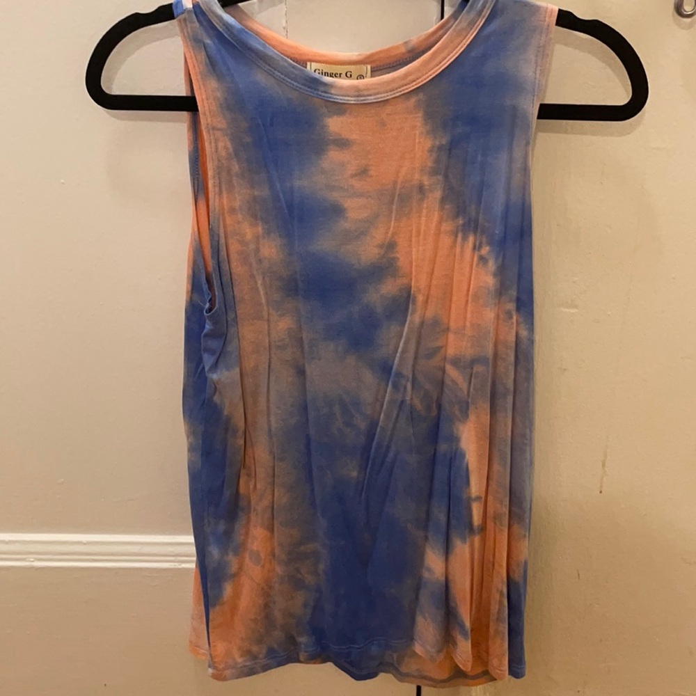 Tie dye muscle tank
